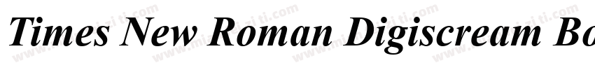 Times New Roman Digiscream Bold字体转换